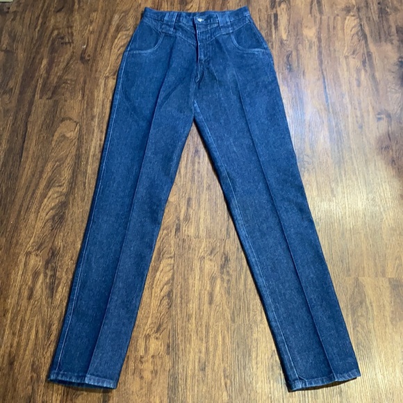 Vintage Roper High Waisted Dark Wash 100% Cotton Western Jeans-Sz 11-Inseam 37 - Picture 1 of 14